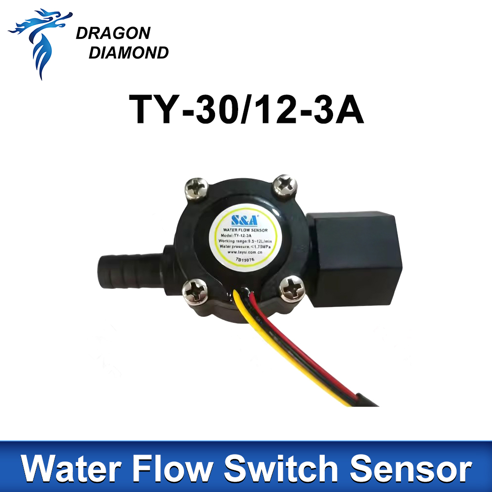 Laser Industrial Chiller - 1 Stück TY-12-3A HL-12 Wasserdurchflussschalter-Sensor für