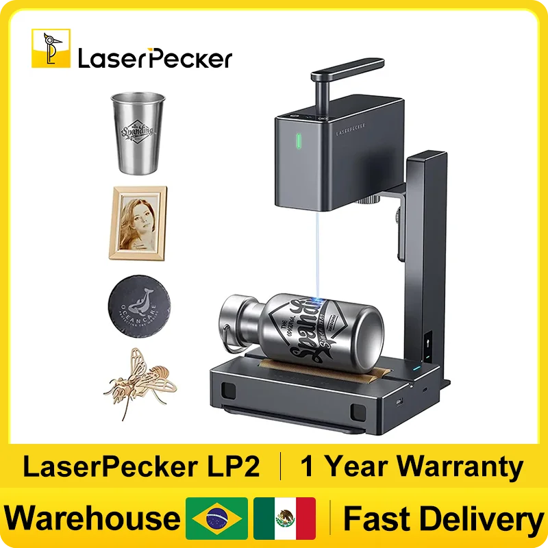 Industrial Laser Engraver - LASERPECKER Handlasergravierer Tragbare leistungsstarke Lasergravur-Schneidemaschine mit