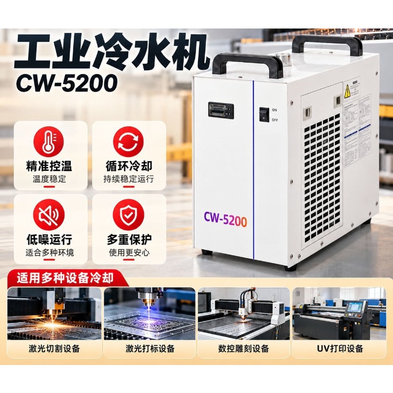 Laser Industrial Chiller - Industrieller Kühler CW5200, kleiner Umlaufwasserkühler für