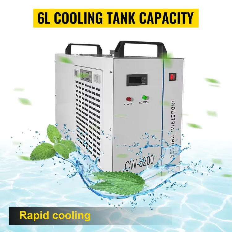 Laser Industrial Chiller - CW3000 CO2-Laser-Wasserkühler, industrielles Kühlsystem für Schneid-