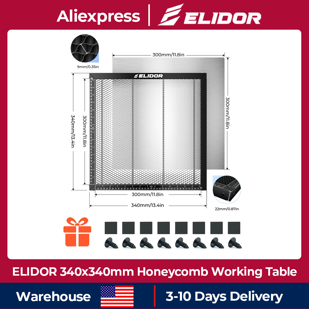 ELIDOR Waben-Arbeitstisch für  – Honeycomb Laser Bed Bewertung und Preis